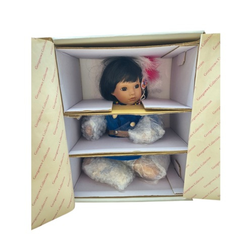1994 Georgetown Collection Little Fawn's Papoose Native American Porcelain Doll